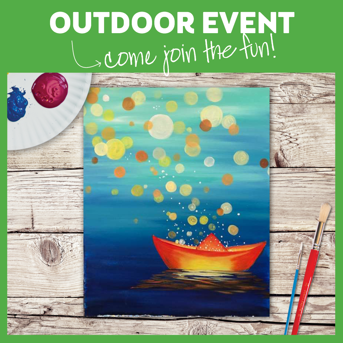 Paint on our Patio!